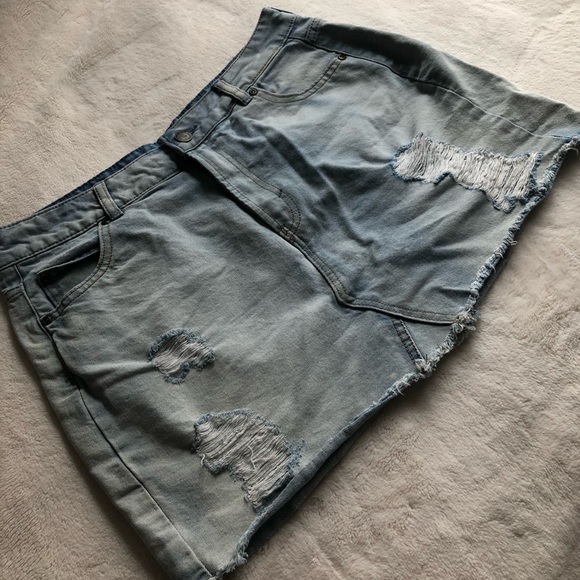 Denim Mini Skirt - Picture 2 of 3